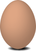立体感のあるリアルな卵　赤玉