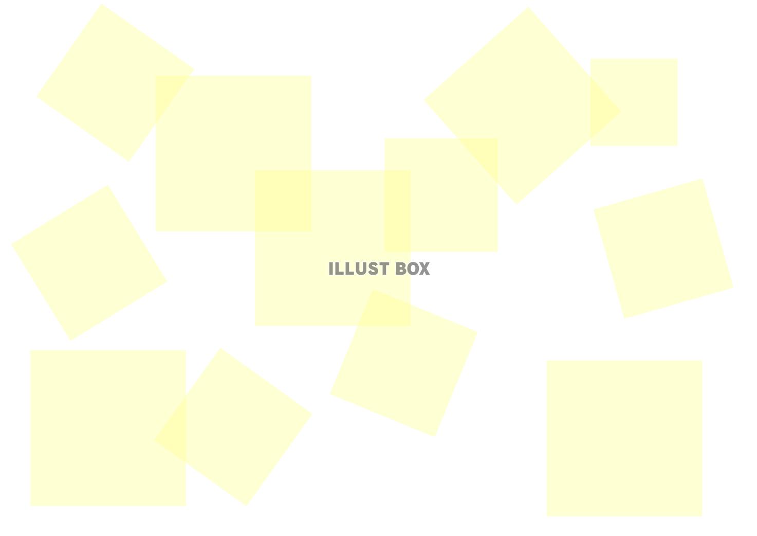 無料イラスト パステルカラーの正方形の模様２ 黄色