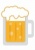 シンプルなビールのイラスト