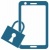 シンプルな鍵のかかったスマートフォンのイラスト