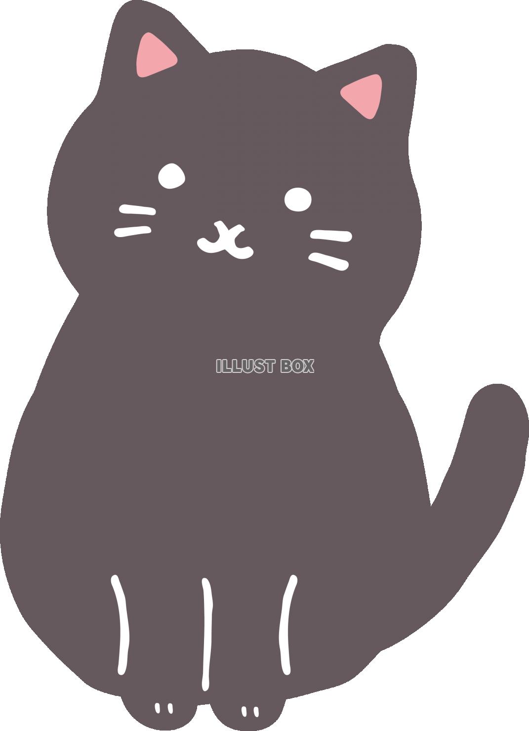 無料イラスト ねこのイラスト黒猫