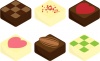 四角いチョコレートセット