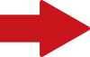 シンプルな赤い矢印のアイコン
