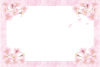 淡いピンクの桜フレーム