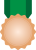 シンプルな銅メダル