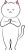 にゃっこ手と手を合わせ【JPG】