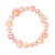 【ペーパークラフト】ピンクの花の丸フレーム