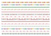 ひな人形とぼんぼりなどの罫線・ライン素材