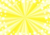 星　集中線　サンバースト　背景　黄色