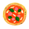  水彩お食事シリーズ　ピザ