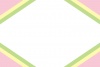 ひなまつりフレームカード02/菱餅カラー