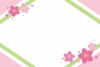 ひなまつりフレームカード04/桃の花