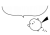 7_ふきだし_飛ぶシマエナガ・話す・白黒・手描き