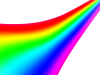 きれいな虹のロード　背景素材