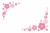 春の花フレームカード06/桜の花