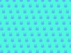 可愛いウサギシルエットのパターン背景青色