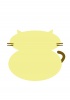JPEG・猫だるま　表のイラスト・黄色　