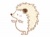 指差して教えるハリネズミ