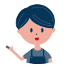 エプロン男子