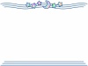 三日月と星模様フレームシンプル飾り枠背景イラスト