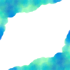 水彩　正方形フレーム　水面　背景　ブルー　
