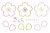 桜アイコンセット03/白抜き