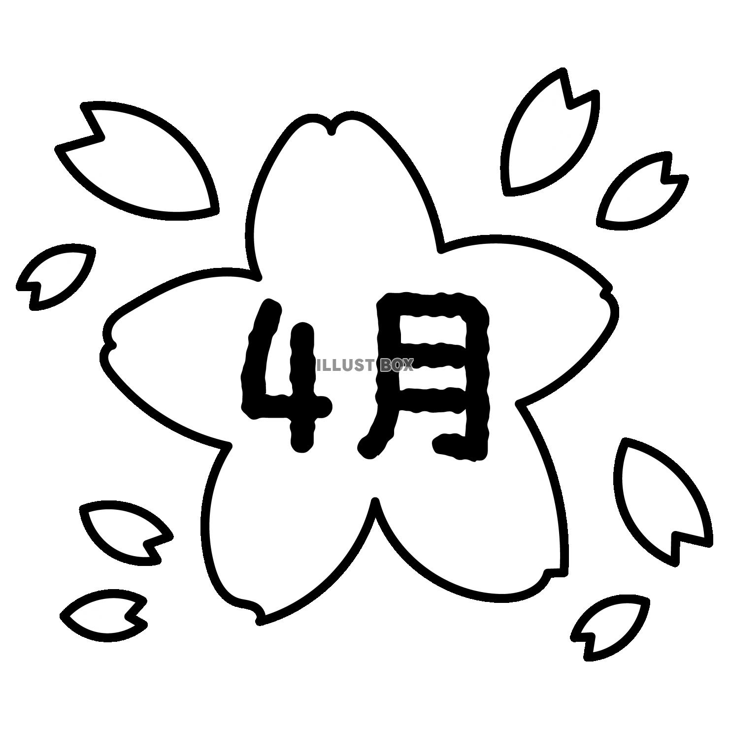 7_枠_桜の花・4月