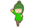 張り切ってえいえいおーしてる女の子