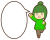えいえいおーしてる女の子と吹き出し