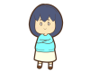 腕組む女子