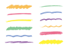 カラフル　アンダーライン　横線　セット