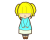 恥ずかしがってる女の子２
