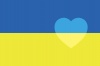 ウクライナの平和を願う旗