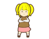 腕組んでるツインテール女子３