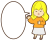 身振り手振りする女の子５
