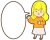 身振り手振りする女の子４
