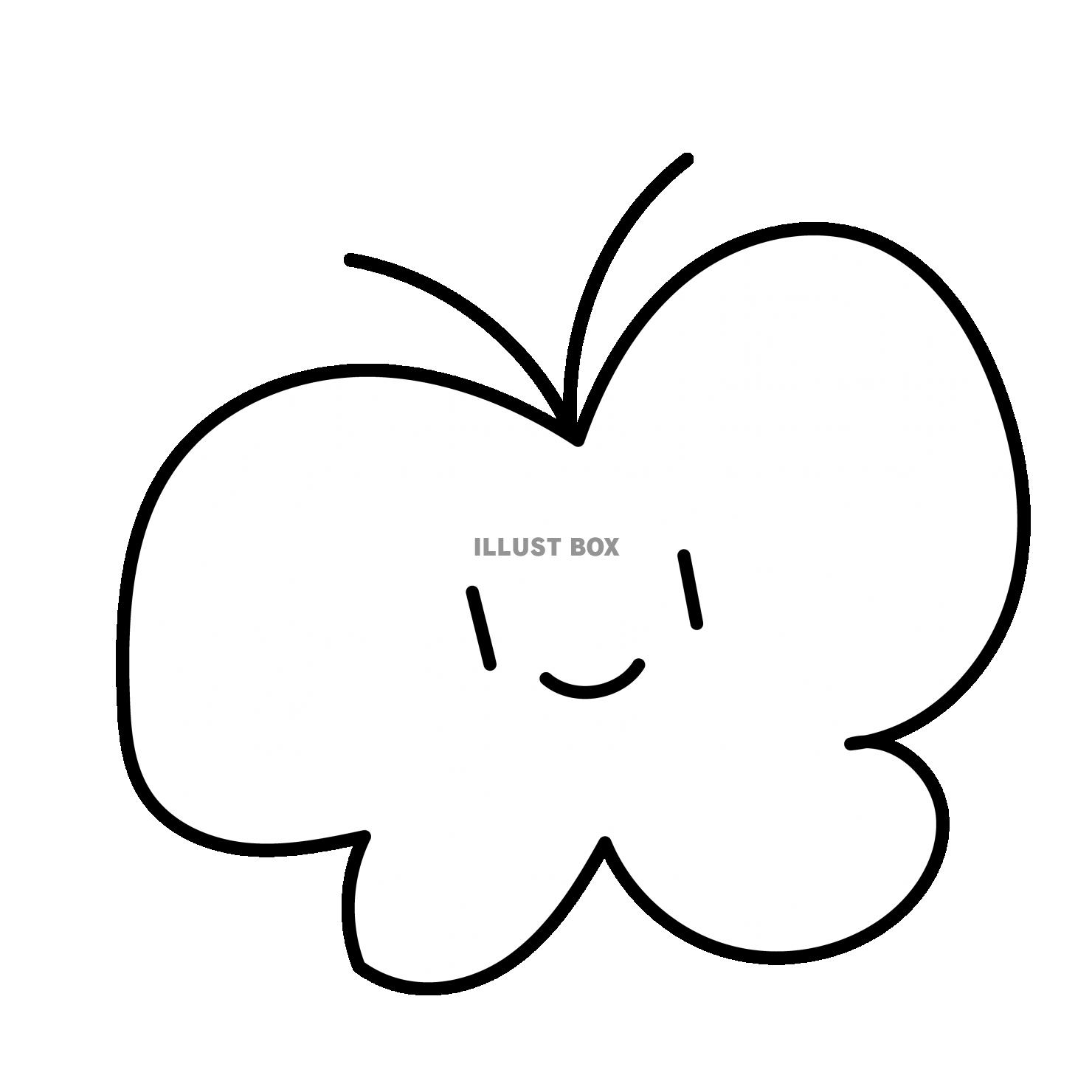 8_イラスト_蝶々・笑顔