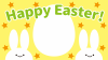 4_枠_HappyEaster・卵・ウサギ