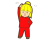 準備運動する女の子４