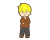あごをおさえる男子３