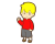 ウィンクでガッツポーズしてる男子