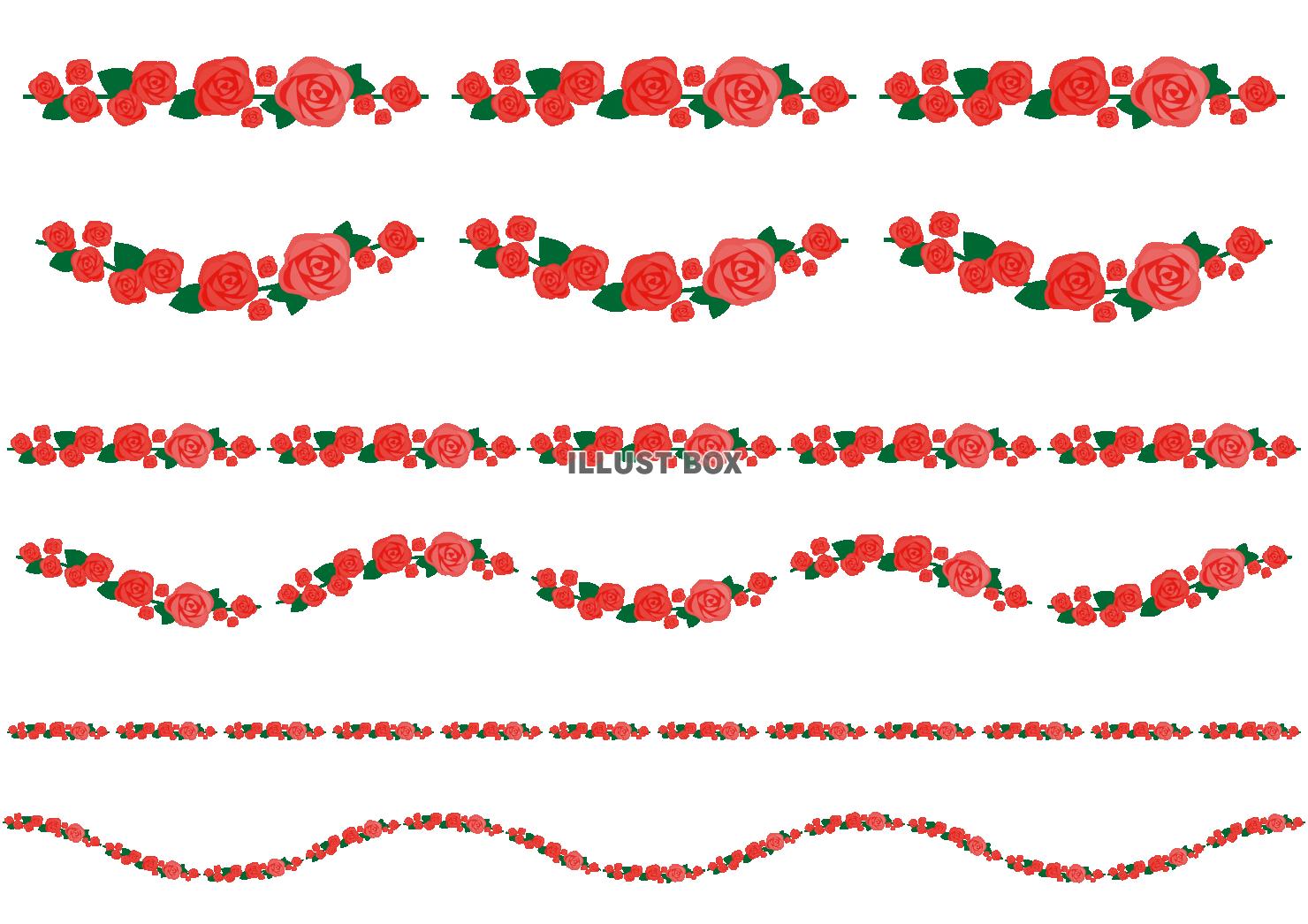 6_ライン_バラ・カーネーション・赤