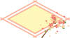桜のフレーム10　菱形