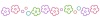 花模様ライン素材シンプル飾り罫線背景イラスト　
