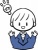 何かを閃いたスーツ姿の男性のイラスト