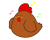 めっちゃ笑顔なゆるい感じの地鶏