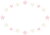 透過PNG・楕円　紅白桜の枠フレーム・横