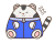 焦るパーカー着た白虎
