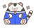怒るパーカー着た白虎