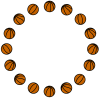 バスケットボールの丸形（円形）フレーム２